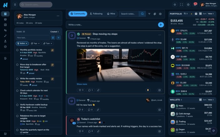 Feed &mdash; Swap notes with people who follow the same coins
